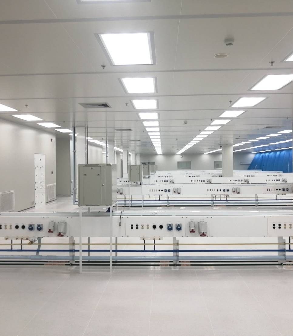 Cleanroom electrical installation